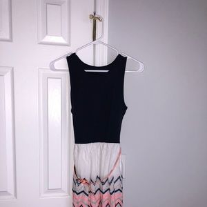 Dress with a belt around waist